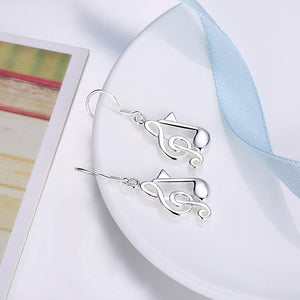 Simple and Fashion Music Note Earrings - Glamorousky