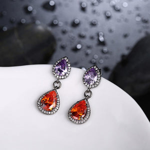Elegant Brilliant Water Drop Shaped Cubic Zircon Earrings - Glamorousky