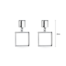 Load image into Gallery viewer, Fashion Simple Geometric Hollow Square Earrings - Glamorousky