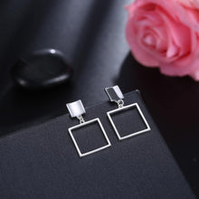 Load image into Gallery viewer, Fashion Simple Geometric Hollow Square Earrings - Glamorousky