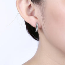Load image into Gallery viewer, Fashion Simple Geometric Circle Earrings with White Cubic Zircon - Glamorousky