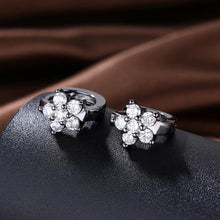 Load image into Gallery viewer, Fashion Elegant Flower Earrings with White Cubic Zircon - Glamorousky