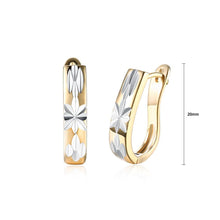 Load image into Gallery viewer, Fashion Simple Plated Champagne Gold Pattern Earrings - Glamorousky