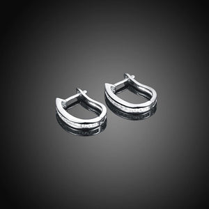 Fashion Simple Geometric Cubic Zircon Stud Earrings - Glamorousky