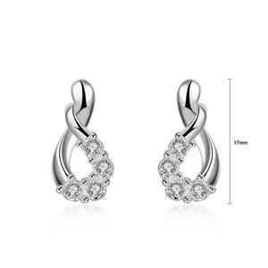 Fashion Elegant Geometric Cubic Zircon Stud Earrings - Glamorousky