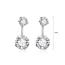 Load image into Gallery viewer, Fashion Simple Geometric Round Cubic Zircon Earrings - Glamorousky