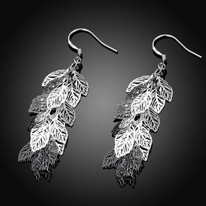 Fashion Romantic Hollow Leaf Earrings - Glamorousky