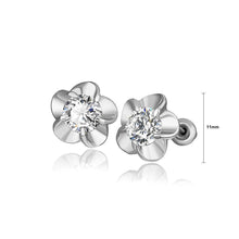 Load image into Gallery viewer, Fashion Elegant Flower Cubic Zircon Stud Earrings - Glamorousky