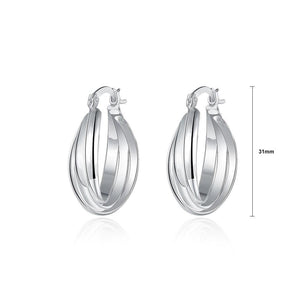 Fashion Simple Geometric Oval Earrings - Glamorousky