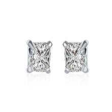 Load image into Gallery viewer, Simple and Fashion Geometric Rectangular Cubic Zircon Stud Earrings - Glamorousky