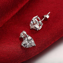 Load image into Gallery viewer, Fashion Romantic Heart Shaped Cubic Zircon Stud Earrings - Glamorousky