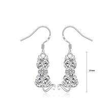 Load image into Gallery viewer, Fashion Cute Cat Cubic Zircon Earrings - Glamorousky
