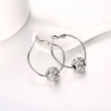 Load image into Gallery viewer, Fashion Elegant Geometric Round Cubic Zircon Earrings - Glamorousky