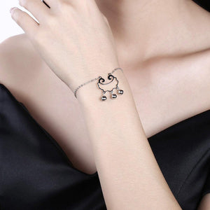 925 Sterling Silver Fashion Simple Bell Bracelet - Glamorousky