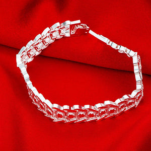 Fashion Simple Geometric Carved Bracelet - Glamorousky