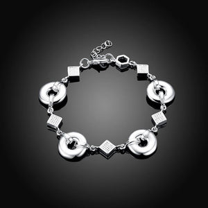 Fashion Simple Geometric Circle Square Bracelet - Glamorousky