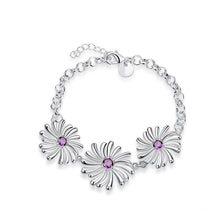 Load image into Gallery viewer, Fashion Elegant Flower Purple Cubic Zircon Bracelet - Glamorousky