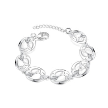 Load image into Gallery viewer, Simple and Fashion Geometric Hollow Heart Oval Bracelet - Glamorousky