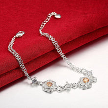 Load image into Gallery viewer, Fashion Elegant Flower Champagne Cubic Zircon Bracelet - Glamorousky