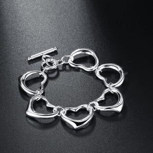 Simple Romantic Hollow Heart Bracelet - Glamorousky