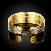 Load image into Gallery viewer, Fashion Exaggerated Plated Gold Plated Wide Edition Open Bangle - Glamorousky
