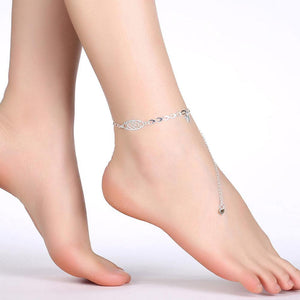 Simple and Fashion Geometric Hollow Texture Anklet - Glamorousky