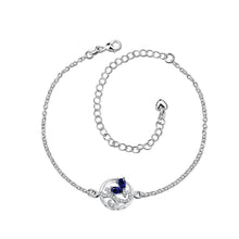 Load image into Gallery viewer, Fashion Elegant Hollow Carved Blue Cubic Zircon Anklet - Glamorousky