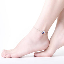 Load image into Gallery viewer, Fashion Elegant Hollow Carved Blue Cubic Zircon Anklet - Glamorousky