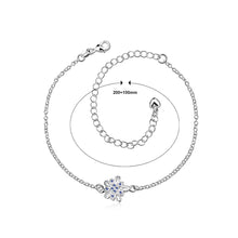 Load image into Gallery viewer, Fashion Classic Flower Blue Cubic Zircon Anklet