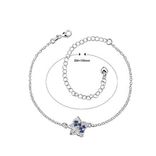 Load image into Gallery viewer, Fashion Simple Star Blue Cubic Zircon Anklet