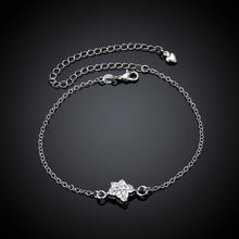 Load image into Gallery viewer, Fashion Simple Star White Cubic Zircon Anklet