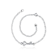 Load image into Gallery viewer, Simple and Fashion Key Cubic Zircon Anklet - Glamorousky