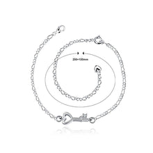 Load image into Gallery viewer, Simple and Fashion Key Cubic Zircon Anklet - Glamorousky