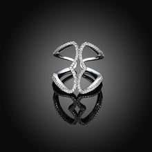 Load image into Gallery viewer, Simple and Fashion Cutout Cubic Zircon Adjustable Ring - Glamorousky