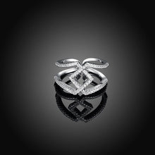 Load image into Gallery viewer, Simple and Fashion Geometric Cubic Zircon Adjustable Ring - Glamorousky