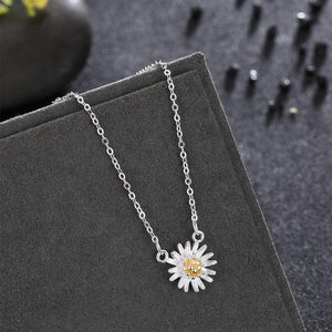 925 Sterling Silver Fashion Elegant Chrysanthemum Pendant with Necklace - Glamorousky