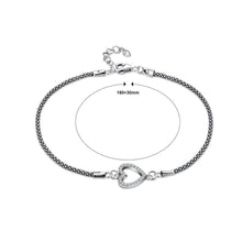 Load image into Gallery viewer, 925 Sterling Silver Fashion Simple Hollow Heart Cubic Zirconia Bracelet - Glamorousky