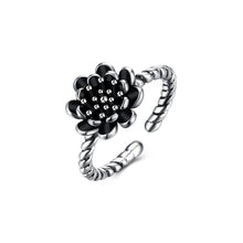 Load image into Gallery viewer, 925 Sterling Silver Fashion Elegant Flower Adjustable Open Ring - Glamorousky