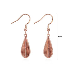 Load image into Gallery viewer, Fashion Elegant Plated Rose Gold Water Drop Earrings - Glamorousky