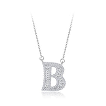 Load image into Gallery viewer, 925 Sterling Silver Fashion Personality Letter B Cubic Zircon Necklace - Glamorousky
