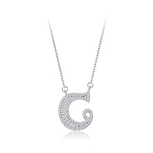 Load image into Gallery viewer, 925 Sterling Silver Fashion Personality Letter C Cubic Zircon Necklace - Glamorousky
