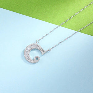 925 Sterling Silver Fashion Personality Letter C Cubic Zircon Necklace - Glamorousky