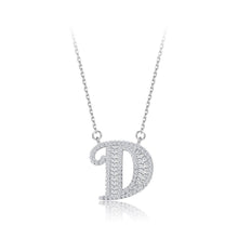 Load image into Gallery viewer, 925 Sterling Silver Fashion Personality Letter D Cubic Zircon Necklace - Glamorousky