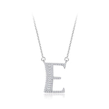 Load image into Gallery viewer, 925 Sterling Silver Fashion Personality Letter E Cubic Zircon Necklace - Glamorousky