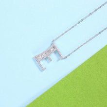 Load image into Gallery viewer, 925 Sterling Silver Fashion Personality Letter E Cubic Zircon Necklace - Glamorousky