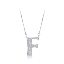 Load image into Gallery viewer, 925 Sterling Silver Fashion Personality Letter F Cubic Zircon Necklace - Glamorousky