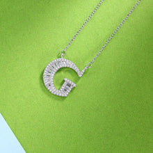 Load image into Gallery viewer, 925 Sterling Silver Fashion Personality Letter G Cubic Zircon Necklace - Glamorousky