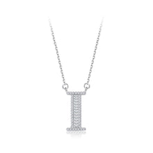 Load image into Gallery viewer, 925 Sterling Silver Fashion Personality Letter I Cubic Zircon Necklace - Glamorousky