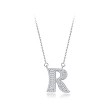 Load image into Gallery viewer, 925 Sterling Silver Fashion Personality Letter R Cubic Zircon Necklace - Glamorousky