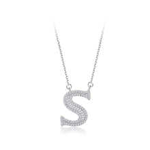 Load image into Gallery viewer, 925 Sterling Silver Fashion Personality Letter S Cubic Zircon Necklace - Glamorousky